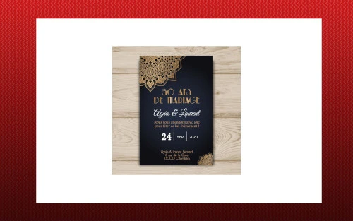 Modèle d'invitation préfabriquée